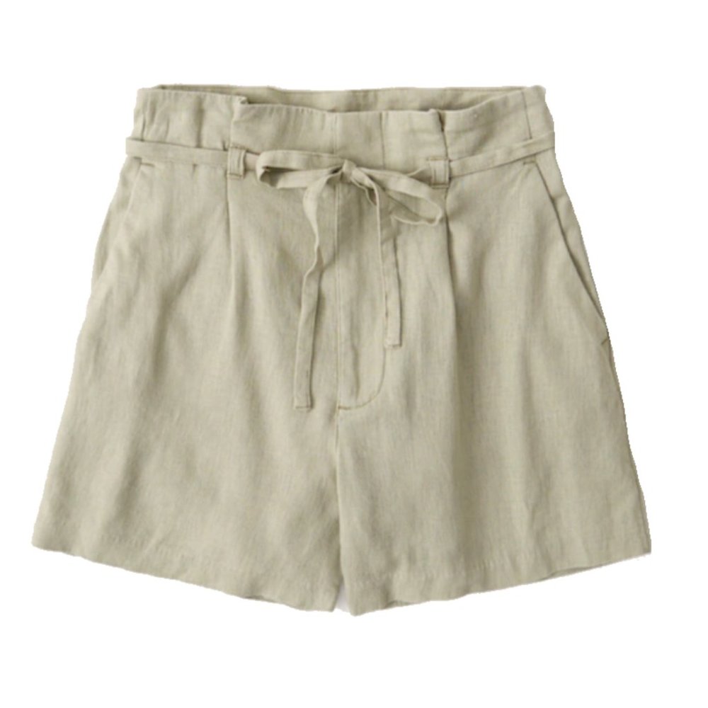 NWOT Abercrombie Linen Tie-Waist Short